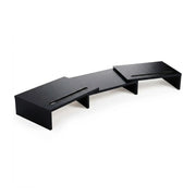 CARLA HOME Dual Monitor Stand Riser, Adjustable Length and Angle, Black
