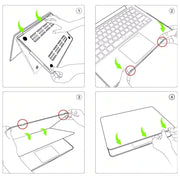 MacBook Air Hard Shell Case in Matte Pink with Keyboard Cover for A2337/A2179/A1932