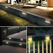 Multicoloured warm Solar LED Deck Lights - Black, 12-Pack, Waterproof Outdoor Lighting for Garden, Patio, Pathway, and Stairs