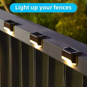 Outdoor Solar LED Deck Lights - 12-Pack Multicoloured Warm White Pathway and Garden Lamps