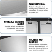 Double-Sided Titanium Cutting Board in Silver, 29x20CM, Durable and Heat Resistant