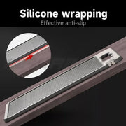 Titanium Double-Sided Cutting Board, 36.5x25cm, Silver, Stainless Steel for Kitchen and Camping