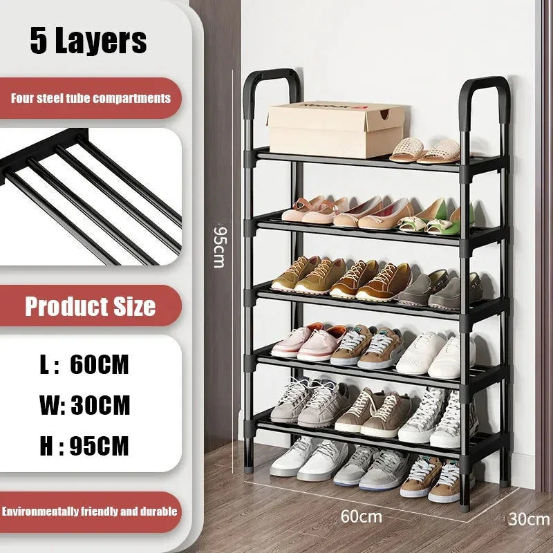 5-Layer Multi-Function Shoe Rack Space Saver