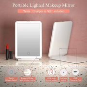 LED Travel Makeup Mirror 3 Light Modes USB