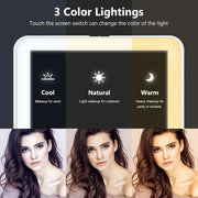 LED Travel Makeup Mirror 3 Light Modes USB