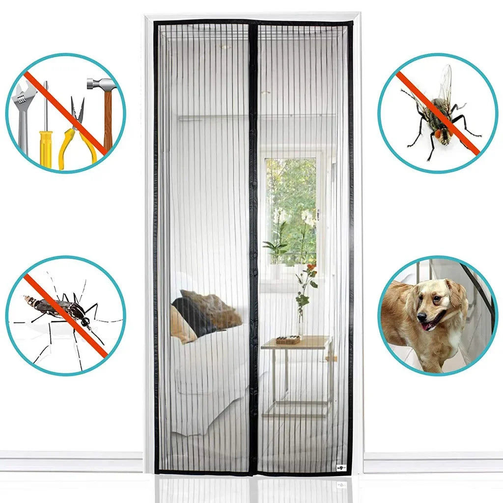 Magnetic Mosquito Net Door Screen 120x210cm