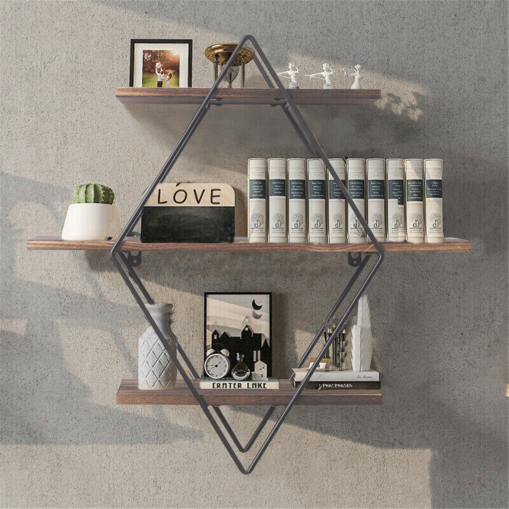 Vintage Rustic Wooden Floating Shelves