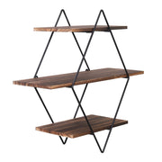 Vintage Rustic Wooden Floating Shelves