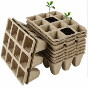 10pcs Biodegradable Seedling Trays 12-Hole Garden Starter