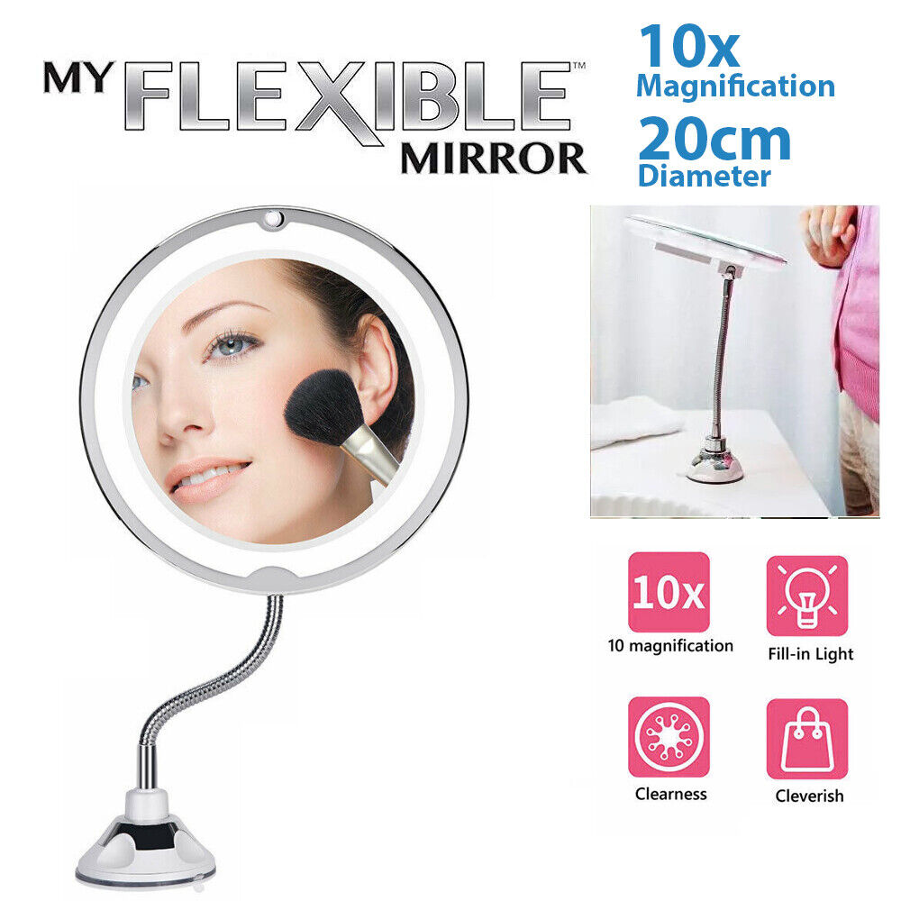 10X LED Magnifying Makeup Mirror 360° Rotation