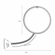 10X LED Magnifying Makeup Mirror 360° Rotation