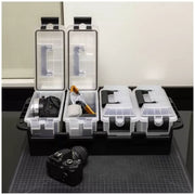 Stackable Grey Multipurpose Storage Container 4 Pack with Waterproof Gasket