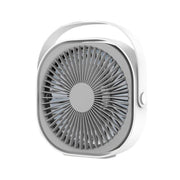 3-Speed USB 20cm Desktop Fan - Quiet Portable Lightweight Rechargeable Cooler