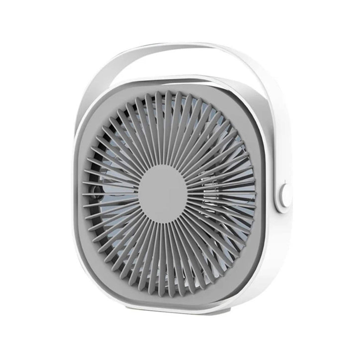 3-Speed USB 20cm Desktop Fan - Quiet Portable Lightweight Rechargeable Cooler