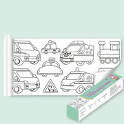 3M DIY Colouring Paper Roll with 12 Colour Pencils Cartoon Doodle Set - Lovely princess(With 12PCS Colored Pencils)