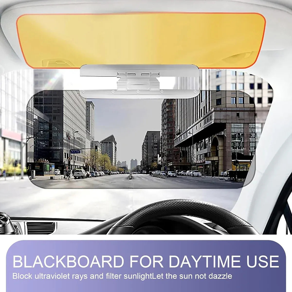 Day Night Anti Glare Sun Visor Mirror High Beam Shield Driver Eye Protection