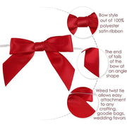 50pcs Bow Gift Packaging Sealing Tie Drawstring Baking Wrap Bag Decorative Ties - Blue