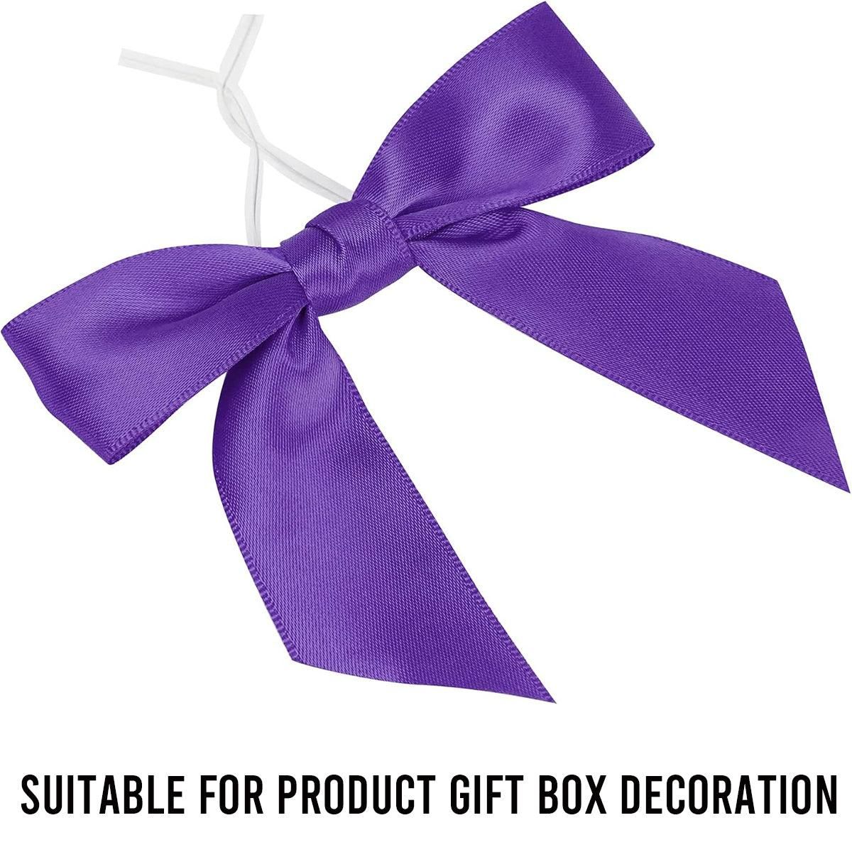 50pcs Bow Gift Packaging Sealing Tie Drawstring Baking Wrap Bag Decorative Ties - Blue