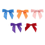 50pcs Bow Gift Packaging Sealing Tie Drawstring Baking Wrap Bag Decorative Ties - Orange