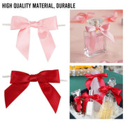 50pcs Bow Gift Packaging Sealing Tie Drawstring Baking Wrap Bag Decorative Ties - Orange