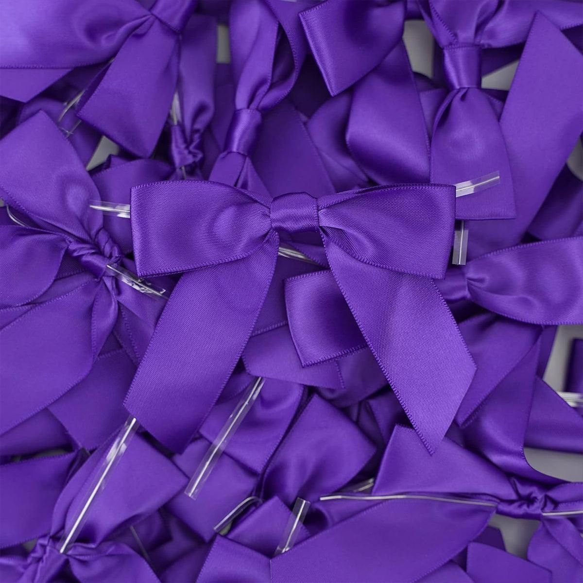 50pcs Bow Gift Packaging Sealing Tie Drawstring Baking Wrap Bag Decorative Ties - Orange