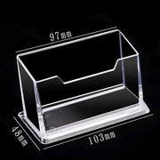 10 X Clear PMMA Business Card Holders for Desktop Display - 10PCS