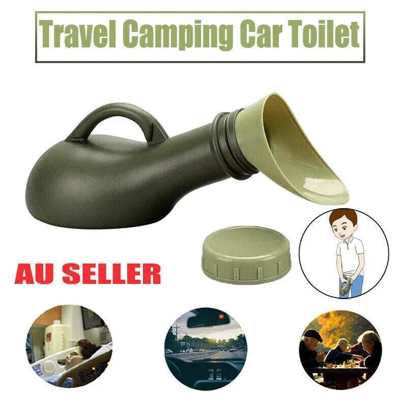 Portable Urinal Bottle for Travel Camping Car Emergency Use - Unisex 1000ml