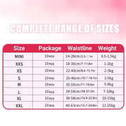 Disposable Female Dog Diapers Leakproof Breathable with Colour Indicator - L 34-54cm