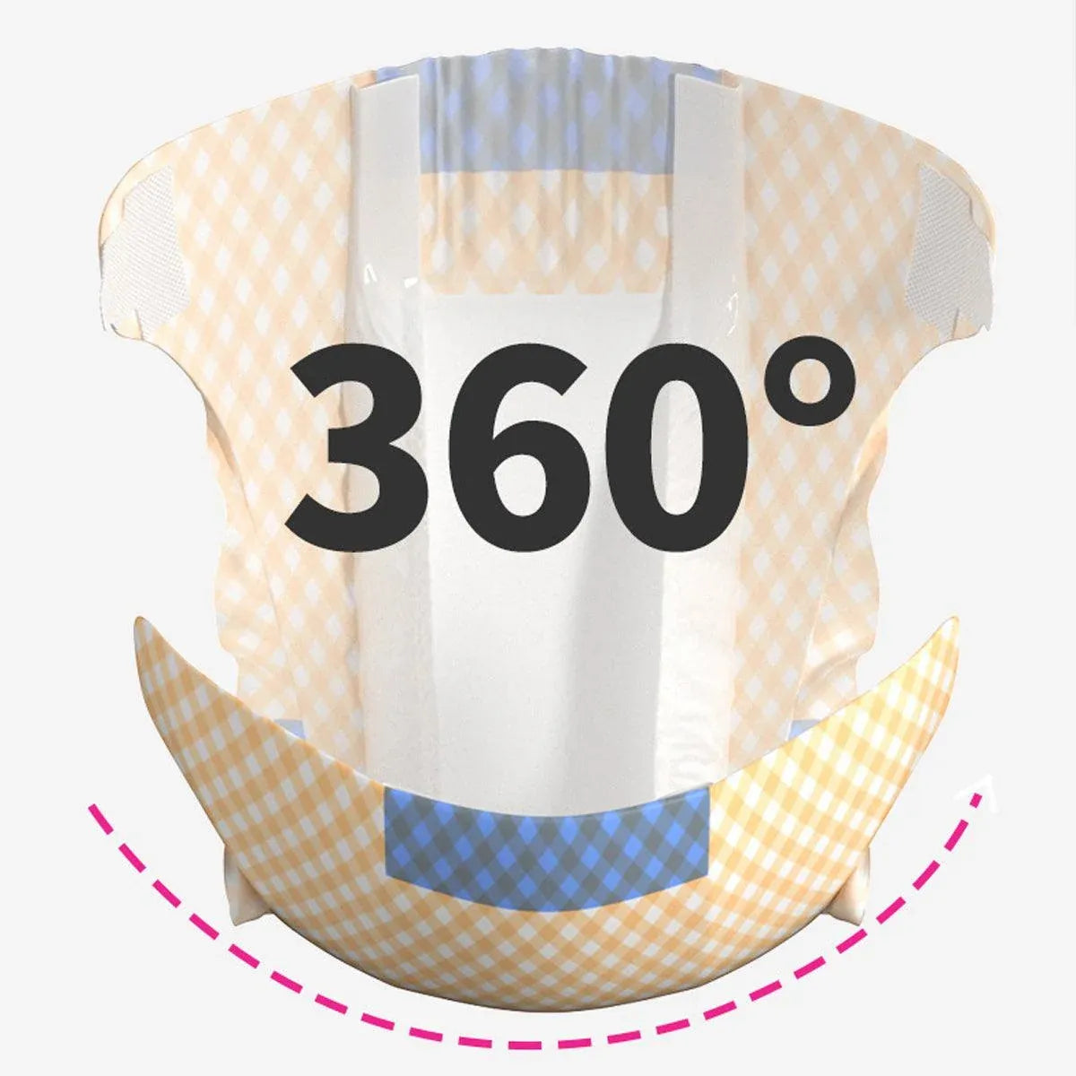 Disposable Female Dog Diapers Leakproof Breathable with Colour Indicator - L 34-54cm