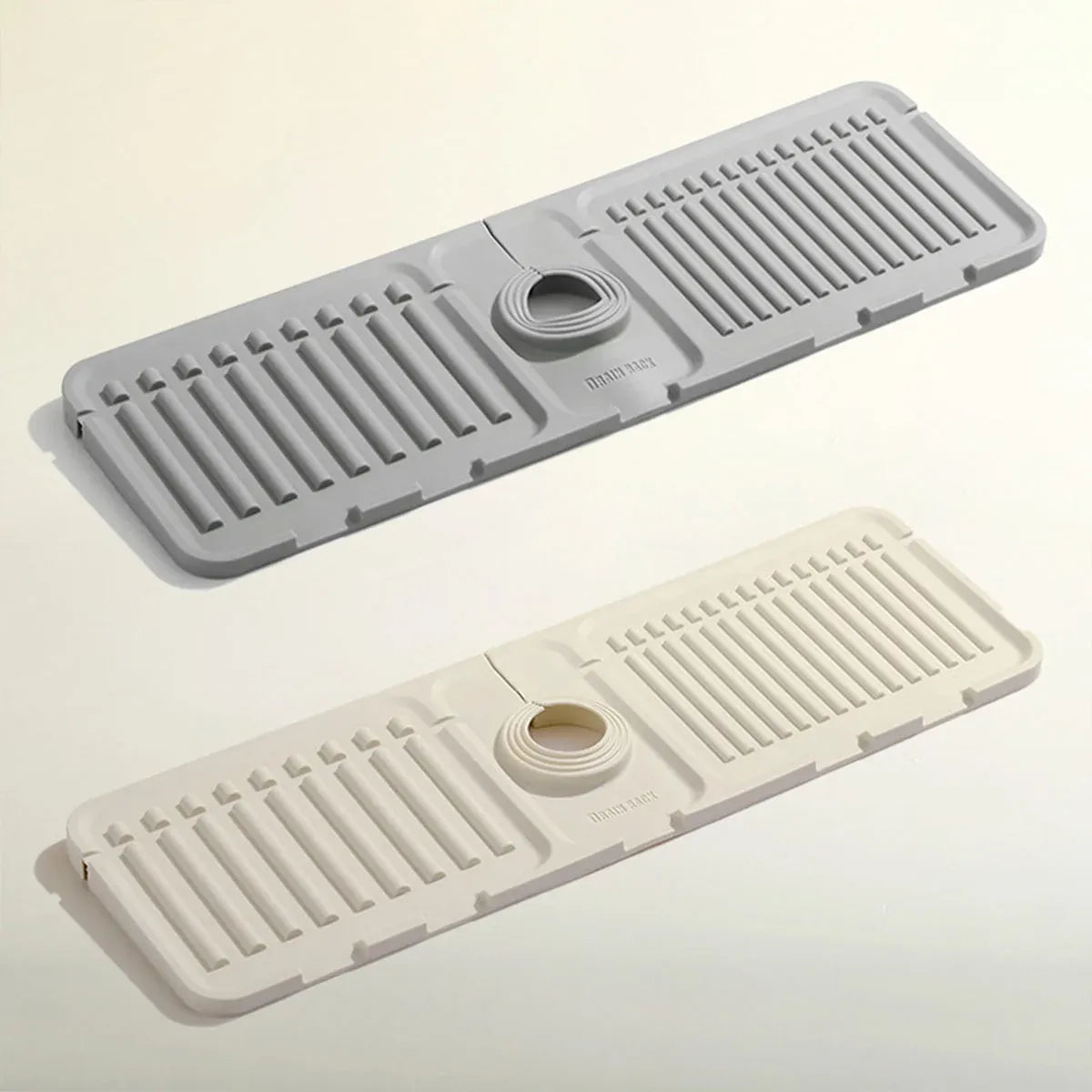 Faucet Draining Pad Narrow Sink Splash Guard Mat for Washbasin Water Catcher - Green