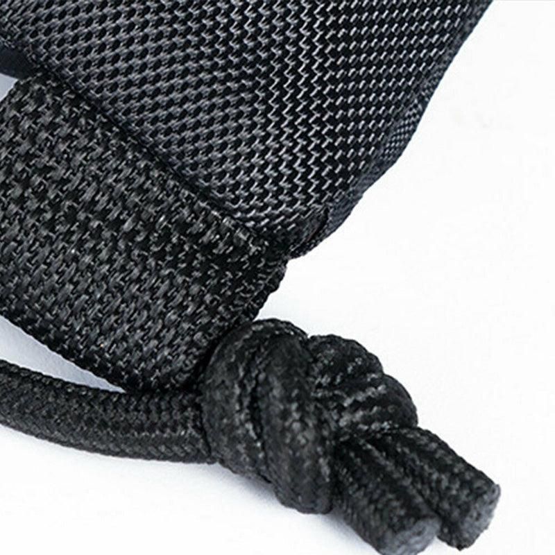 Backpack Sport Pack String Tote Gym Bag Cinch Sack School Drawstring Capacity - Black