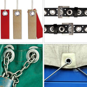 200 Sets 12mm Copper Metal Eyelet Grommet Tent Tarp Tool Tarpaulin Installation