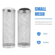 4x Stainless Steel Shrimp Filter Guard Aquarium Intake Protector Fish Safe Mesh - Black-4PCS (12mm)