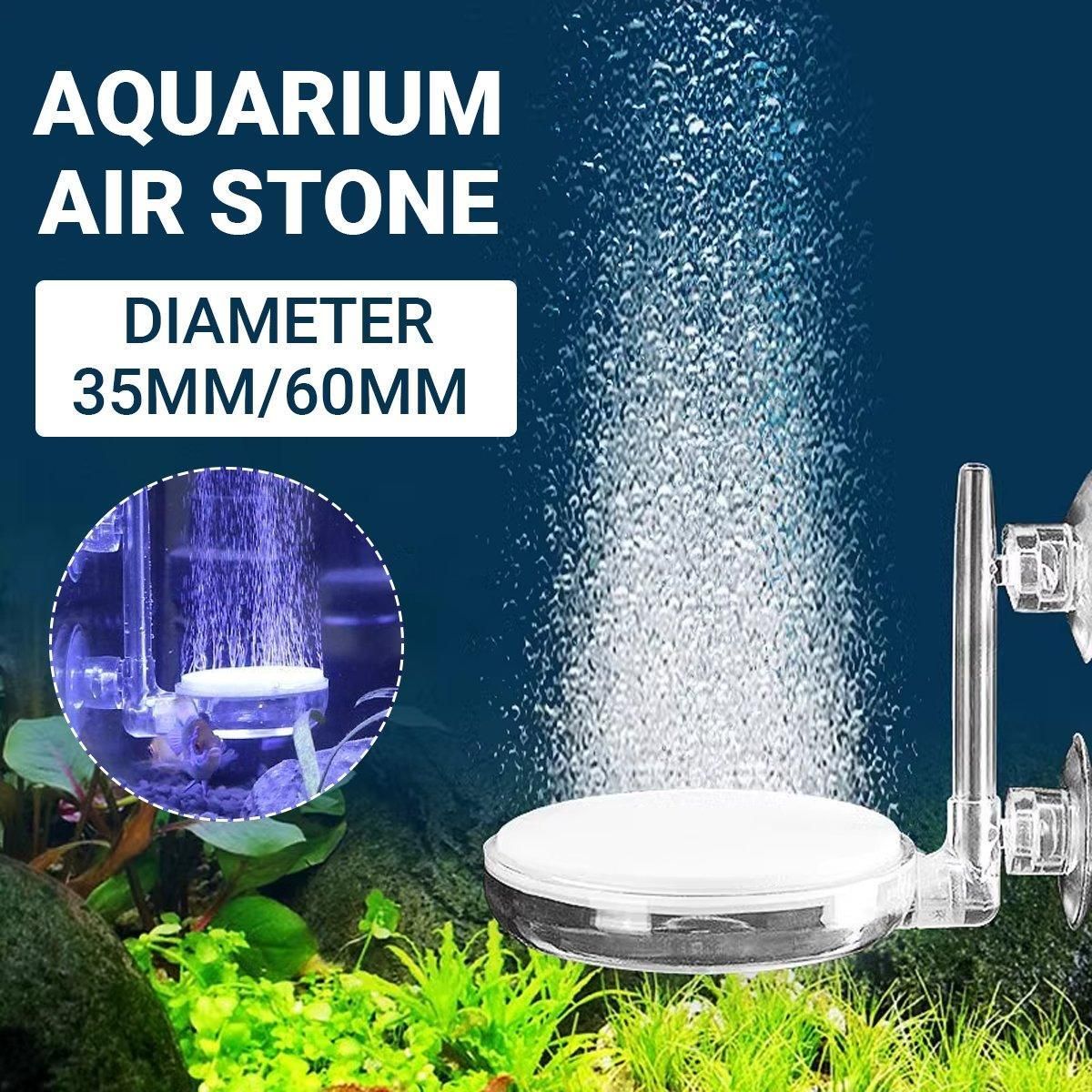 Quiet Bubble Stone Aerator Head Fish Tank Oxygen Pump Nano Air Disc Atomizer - Diameter 35MM