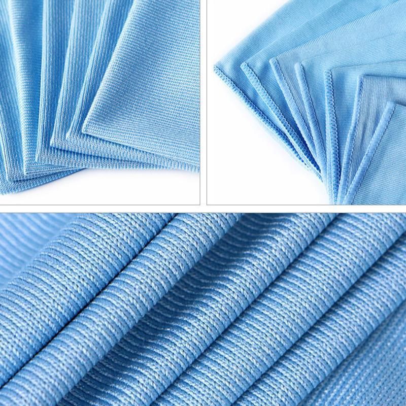 5/20 Pcs Microfibre Glass Cleaning Cloth Car Towel Window Dish Washing 40X40 Cm - 5 PCs