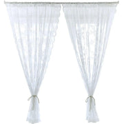 Elegant Lace Curtain Bedroom Window Door Screen Privacy Window Decor - 145*120cm