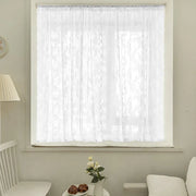 Elegant Lace Curtain Bedroom Window Door Screen Privacy Window Decor - 145*120cm