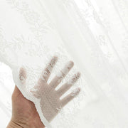 Elegant Lace Curtain Bedroom Window Door Screen Privacy Window Decor - 145*120cm