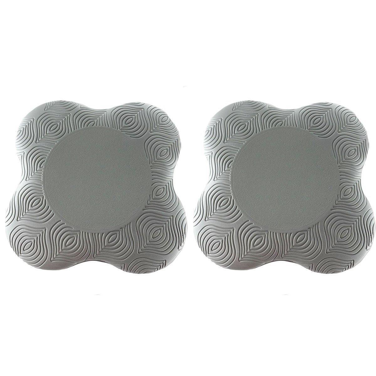 2pcs Thick Yoga Kneeling Mat Knee Cushion for Elbow Support Gym Workout Pad - Purple