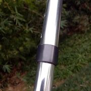 Metal Walking Stick Travel Retractable Cane Pole Compact Adjustable Lightweight - Black