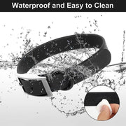 PVC Dog Collar Working Dog Kennels Waterproof Soft Adjustable for Pets M Size - Purple