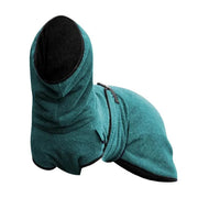 Dog Puppy Hoodies Jacket Solid Coat Pet Winter Soft Warm Clothes S-5XL Lake Blue - 2XL