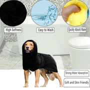 Dog Puppy Hoodies Jacket Solid Coat Pet Winter Soft Warm Clothes S-5XL Lake Blue - 4XL