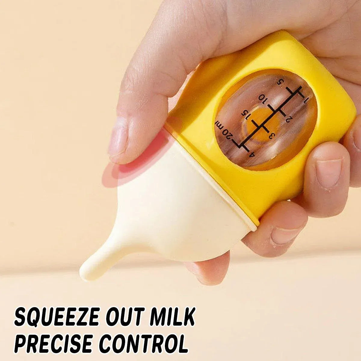 Silicone Pet Milk Feeding Bottle with Scale for Small Puppies and Kittens 20ml 80ml - 80ml-Pink