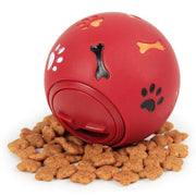 11cm Dog Pet Fun Tough-Treat Ball Tumbler Mental Food Dispenser Feeder Puzzle Toy - Blue