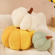 Soft Plush Pumpkin Pillow Cushion Sofa Living Room Bay Window Decor Indoor Toy - Brown