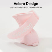 4pcs Cartoon Pet Rain Boots Waterproof Non-Slip Wear-Resistant Shoes for Dogs - Blue - M