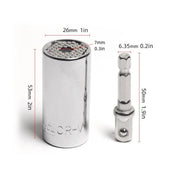 2PACK Universal Socket Grip Multi-Function Ratchet Wrench Power Drill Tool Gift