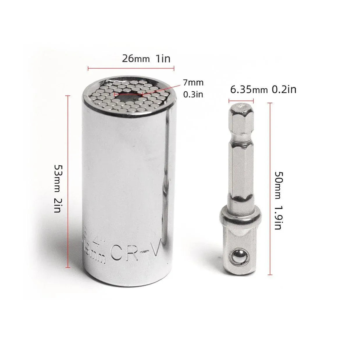 2PACK Universal Socket Grip Multi-Function Ratchet Wrench Power Drill Tool Gift