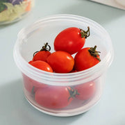 Double Plastic Salad Cup with Fork Sealed Breakfast Container for On-the-Go Meal - 560ml-Green